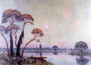 unknow artist Fishermen by the Banks of the Loire oil painting picture wholesale